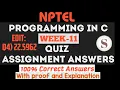 Problem solving through Programming In C WEEK-11 Assignment Answers
