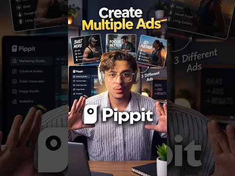 Create multiple ads from one product with Pippit Marketing Studio 🚀