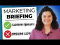 How to Create a Professional Marketing Brief Step By Step