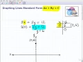 Watch How to Graph Lines Standard Form