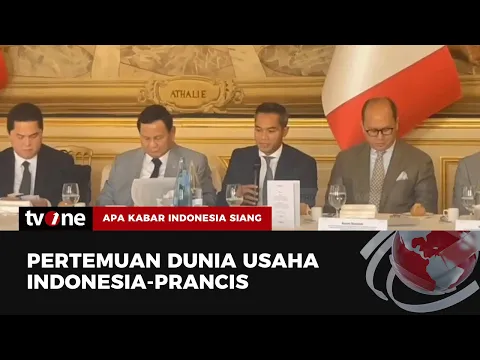 Prabowo Subianto Didampingi Erick Thohir dan Anindya Bakrie Hadiri Pertemuan Dunia Usaha di Paris