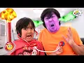 Ryan helps sick Daddy and more fun 1 hour kids video!