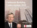 California Building Codes Update 2022