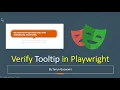 Playwright Tooltip