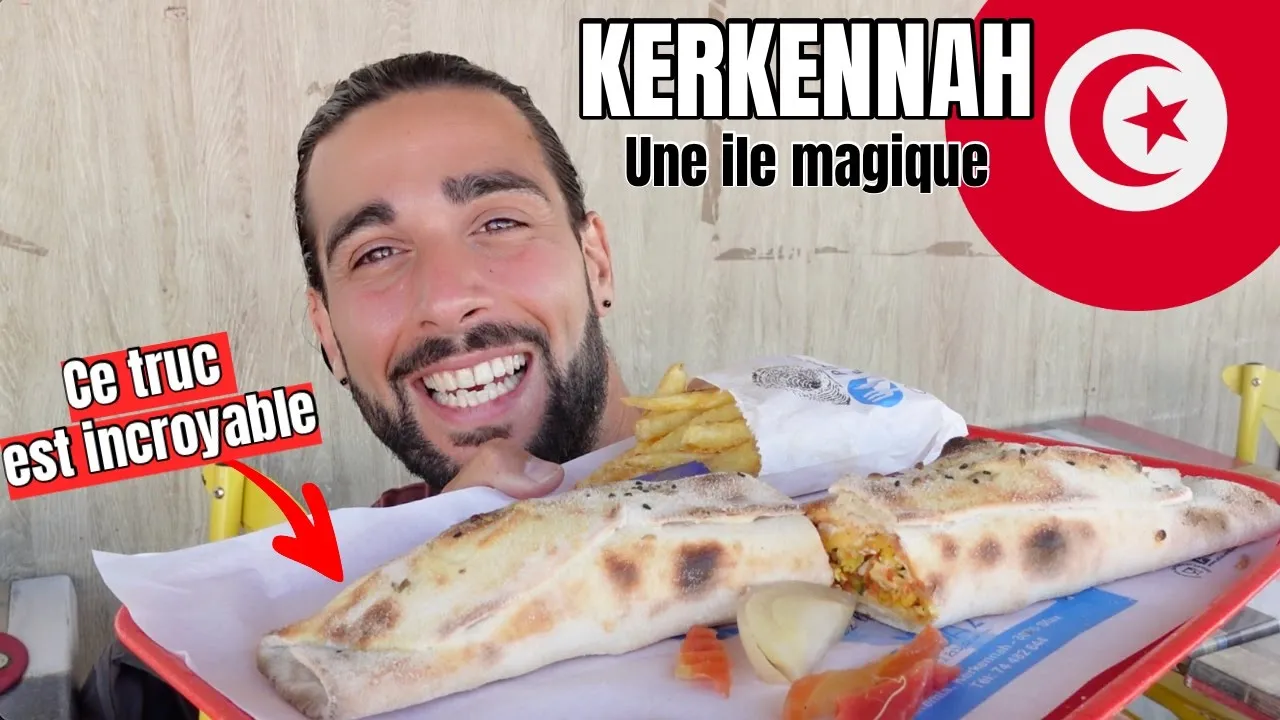 JE TESTE LE MEILLEUR SNACK DE TUNISIE 🇹🇳 SUR UNE ILE EXCEPTIONNELLE !! (KERKENNAH)