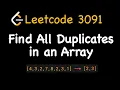 Leetcode 442 Find All Duplicates in an Array