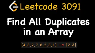 Leetcode 442 Find All Duplicates in an Array