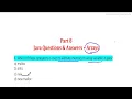 Important Java Language MCQ Arrays part 2 for Interview Placement Exam