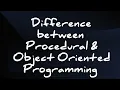 Difference between OOP POP with free pdf notes