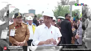 Jokowi Akhirnya Bisa Tidur Saat Melewati Jalan di Lampung