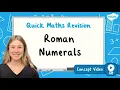 How Do You Read and Write Roman Numerals KS2 Maths Concept for Kids