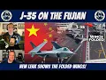 J-35A on Type 003 Fujian Wings Folded Navy Fighter Pilots React