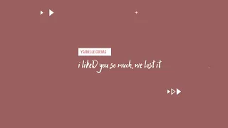 Download i likeD you so much, we lost it - ysabelle cuevas (breakup song with lyrics) // breanna jey MP3