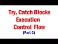Try catch execution Control flow part 2