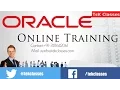 ORACLE DBA online training ORACLE DBA tutorials for beginers