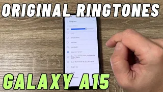 Download Samsung Galaxy A15 ORIGINAL Ringtones \u0026 Notifications Sounds MP3