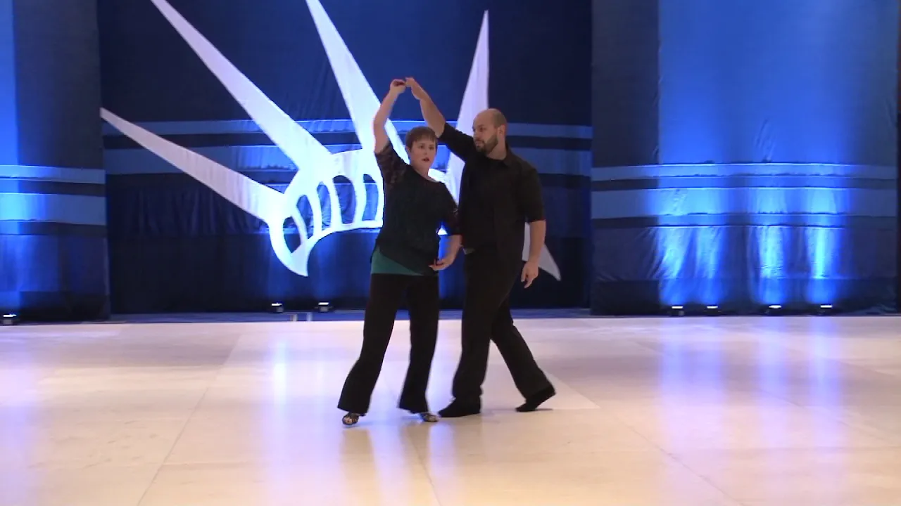 Liberty Swing 2018 Pro Am Spotlight Follower Kristy Brehm with Marcus Sterling