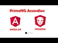 PrimeNG Accordion in Angular