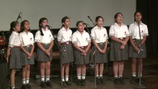 group singing assi desh di chadh di laali by students of suncity world school
