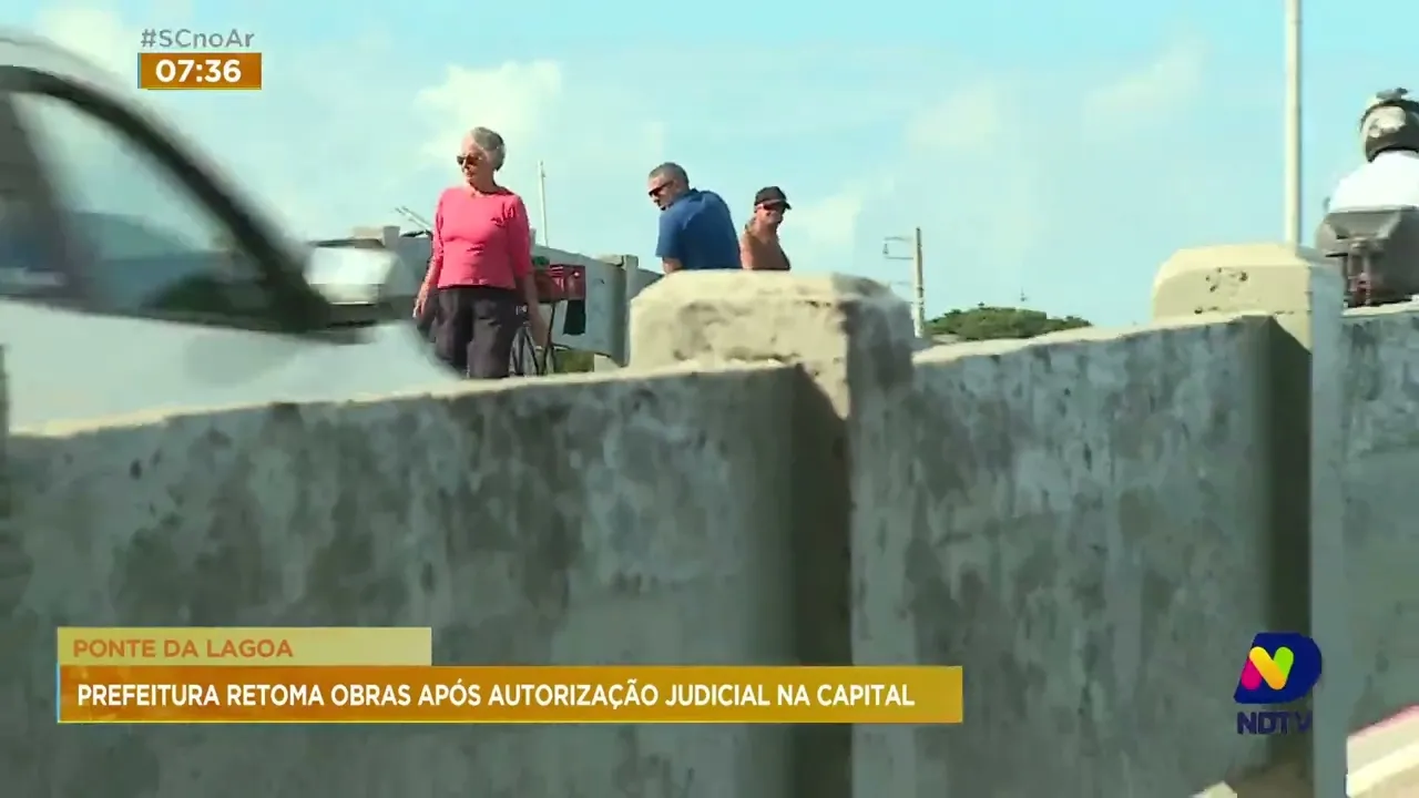 Prefeitura de Florianópolis retoma obras na Lagoa da Conceição após nova autorização judicial
