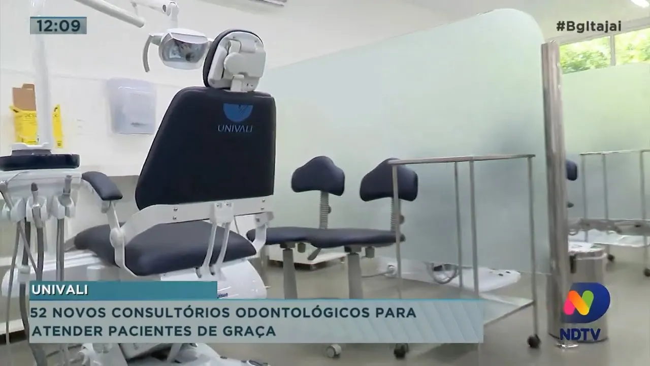 52 novos consultórios odontológicos para atender pacientes de graça na Univali de Itajaí