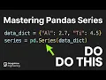 Pandas Series Explained Create Work with Series Python for Engineers Lec 53