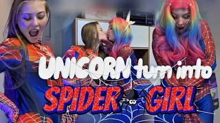 UNICORN turn into SPIDER-GIRL. Brand New Day 🕸️❤️‍🔥