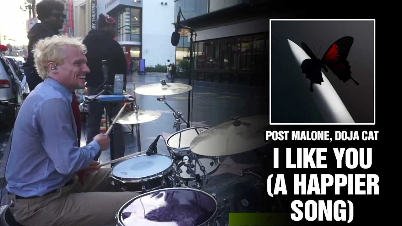 Post Malone, Doja Cat - I Like You (A Happier Song) | Drum Cover on Hollywood Blvd Post Malone, Doja Cat - I Like You (A Happier Song) | Drum Cover on Hollywood Blvd