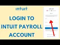 How to Login Intuit Payroll Account 2022
