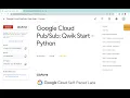 Google Cloud Qwik Start - Python