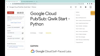 Google Cloud Qwik Start - Python