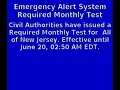 EAS New Jersey Required Monthly Test 2023 or 2023