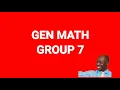 1st PERFORMANCE TASK IN GENERAL MATHEMATICS GROUP 7 ICT 11-JADE