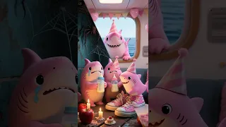 Baby Shark S Cake Crisis Hilarious Ocean Tantrum Shark Whale Ocean Shorts 