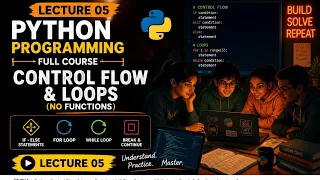 Python Programming Lecture 5 Control Flow Loops If-Else For Loop While Loop Break Continue