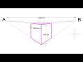 How To Draw a Simple 2-Point Perspective Object