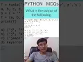 Python Multiple Choice Solved in a Minute Python Shorts
