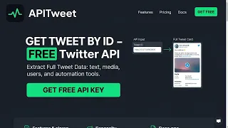 Free Twitter API Get Tweet By ID APITweet