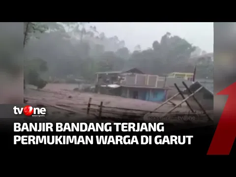 Banjir Bandang Terjang Garut, Jembatan Rawayan Roboh Terkena Air Bah