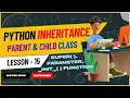 Inheritance in Python Create Parent and Child Class Python for Beginner Learn Python Tutorial