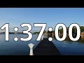 1 Hour 37 Minutes Countdown Timer With Alarm Sound At the End Simple Beep