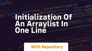 initialization of an arraylist in one line