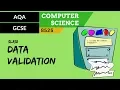60 AQA GCSE 8525 SLR10 - 3 2 Data validation