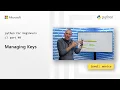 Managing Keys Python for Beginners 40 of 44