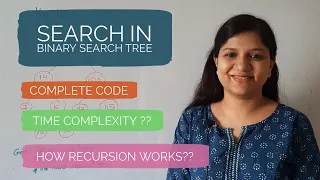 Search Operation in Binary Search Tree Python Data Structure Interview Question Chapter 8 P2