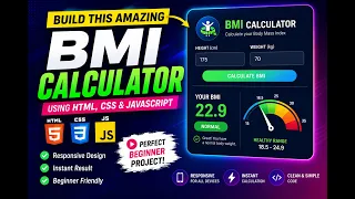 BMI Calculator Using HTML CSS JavaScript Beginner JavaScript Project with Source Code