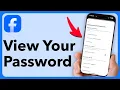 How To Check Current Password On Facebook
