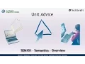 SEM101 - Unit Advice Semantics
