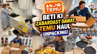 Beti ki Dawat || Temu sey £100 coupon bundle || Temu HAUL unpacking 
