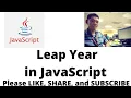 Leap Year in JavaScript